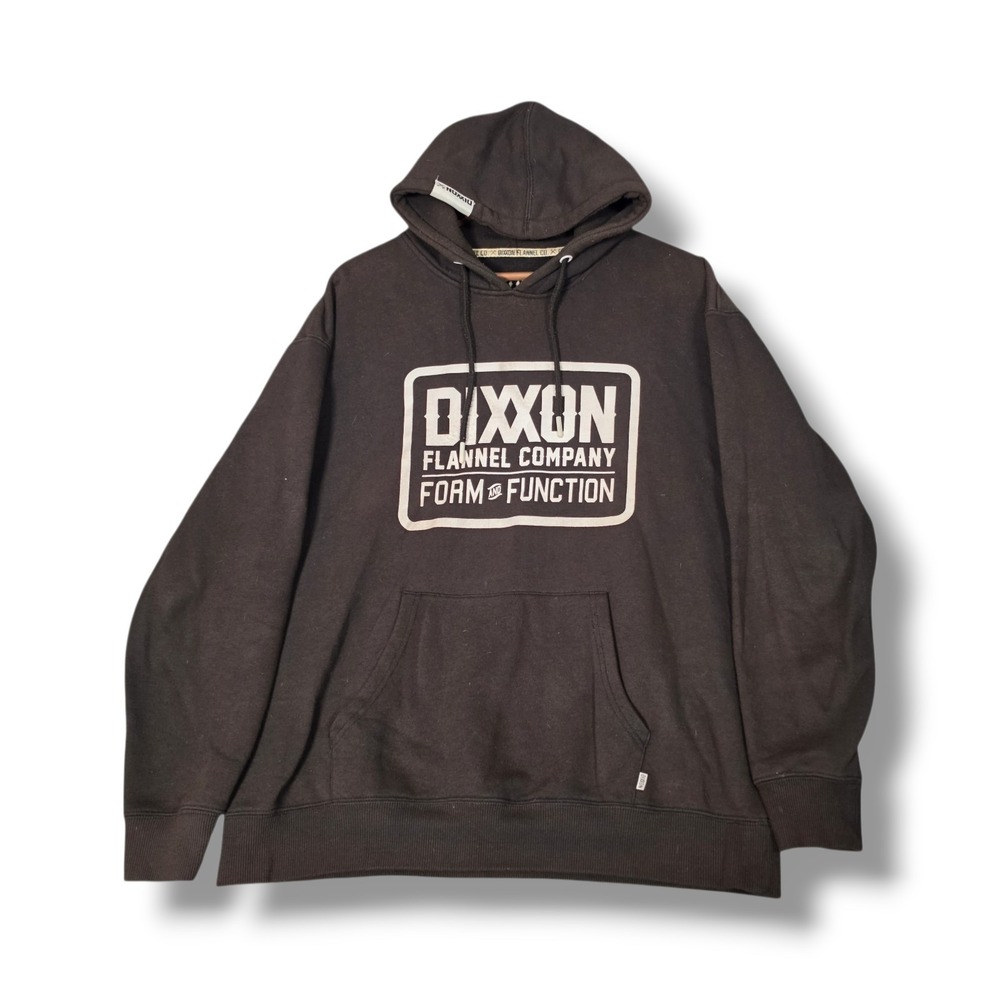 Dixxon Flannel Co Hoodie Mens M Black‎ Form Function Pullover Sweatshirt Faded